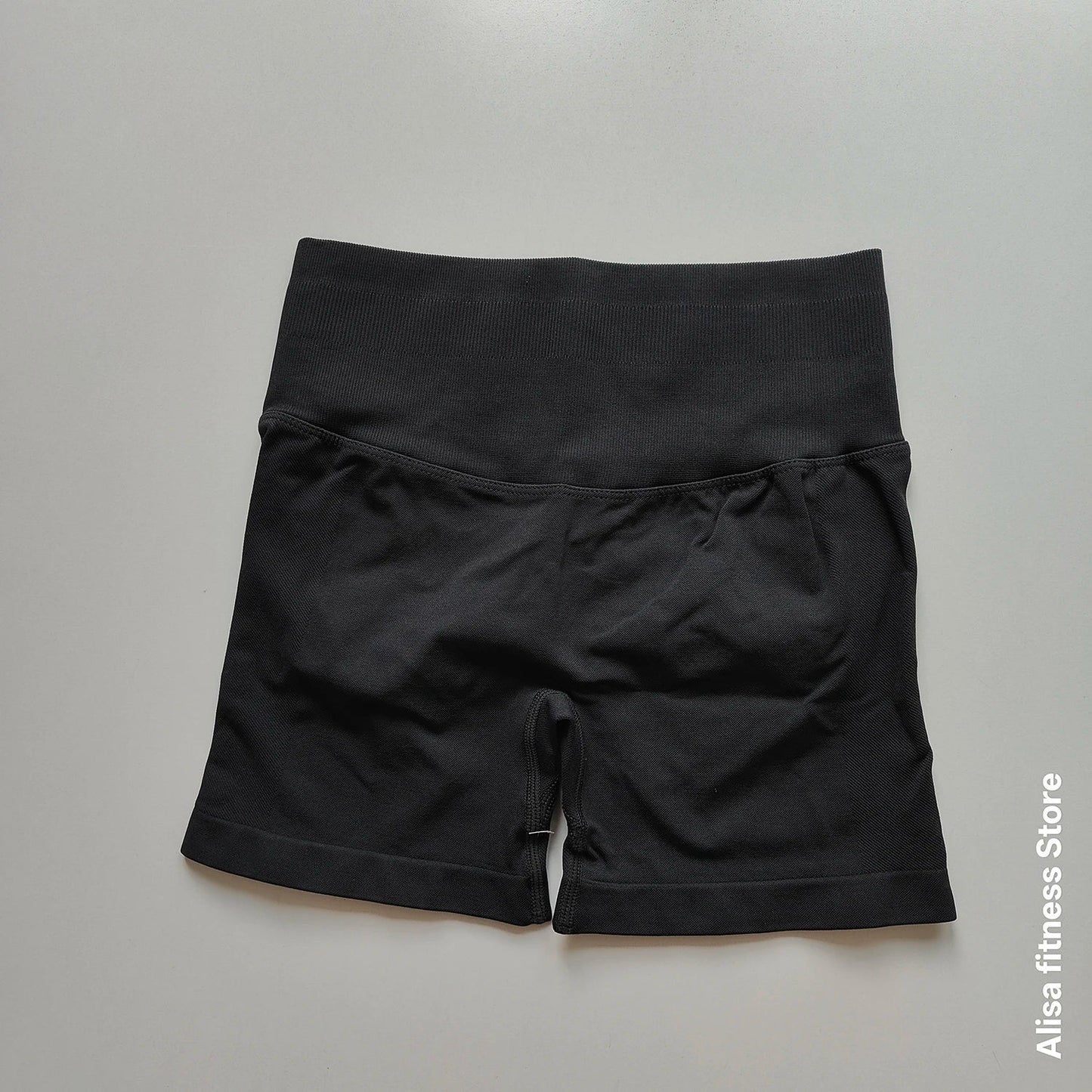 High Waisted Yoga Shorts - Seamless Tummy Control Fitness Shorts for Running, Workout & Activewear