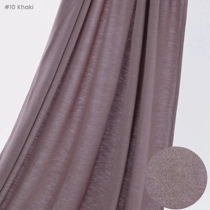 29 Color Jersey Hijab Scarf - Solid Cotton Stretch Muslim Head Wrap Turban Shawl