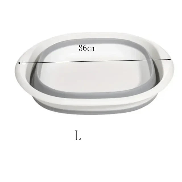 Portable Plastic Folding Wash Basin – Laundry Tub & Bath Basin for Adults and Babies, Kitchen & Bathroom Accessory