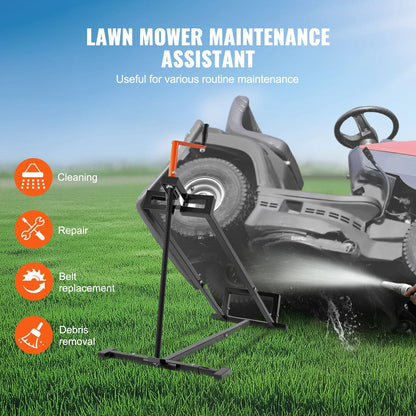 Lawn Mower Lift Jack - Adjustable 500/880 Lbs Hydraulic & Threaded Garden Tractor Lifter