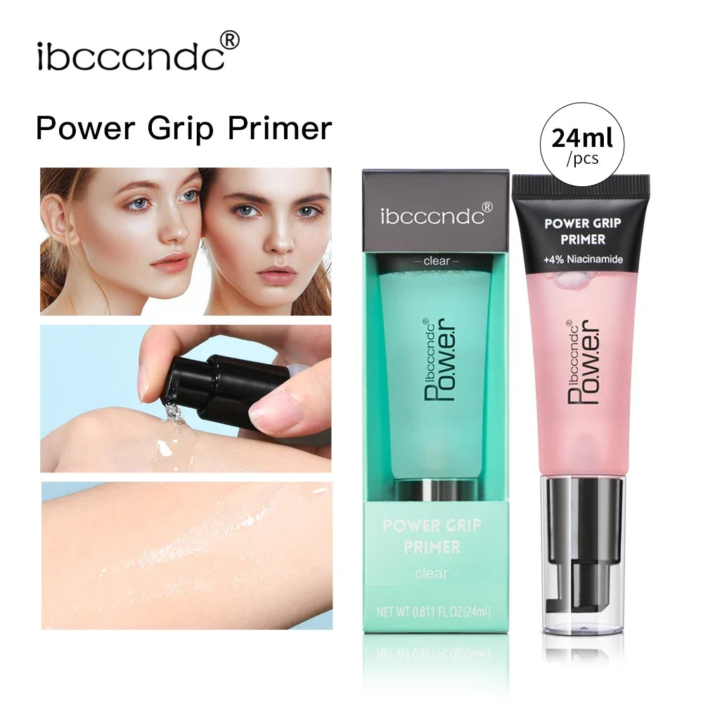 24ml Power Grip Primer Gel - Hydrating Makeup Base for Smooth Skin, Invisible Pore Blurring & Long-Lasting Makeup Hold