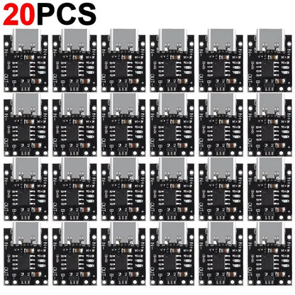TP4056 3.7V Lithium Battery Charging Board - Type-C USB Li-ion Charger Module with Protection Circuit