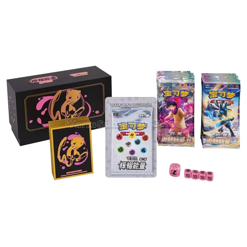 Original Pokemon TCG Gift Box - Simplified Chinese Sword & Shield Trading Card Game Set for Kids Birthday Gifts