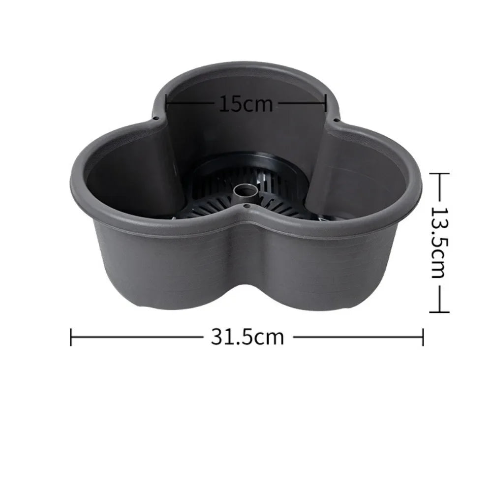 Vertical Stackable Garden Planter Tower - Multi-Layer Flower Pot with Rolling Casters