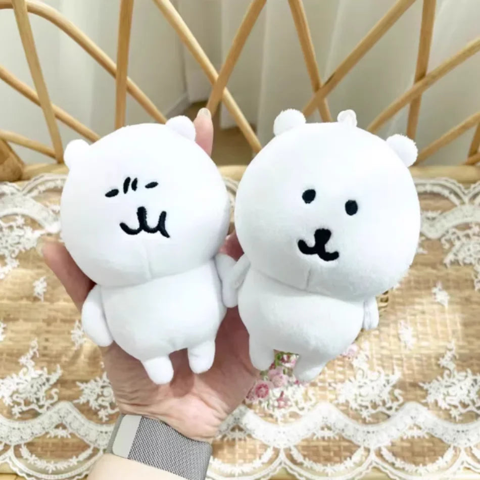 Cute Polar Bear Plush Keychain - Kawaii Valentine Rose Bag Pendant Birthday Gift