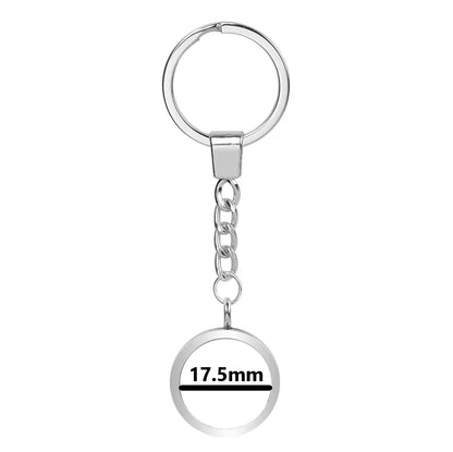 25-40mm Round Openable Reliquary Locket - Photo Memory Pendant, Cremation Ashes Keepsake, Glass Keychain & Memorial Jewelry