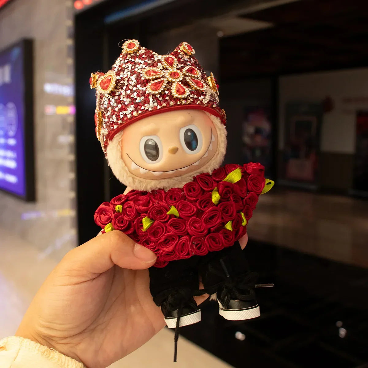 G-Dragon Labubu Baby Clothes 17cm Vinyl Plush Doll Outfit – Cute Suit Pendant for Doll Keychains