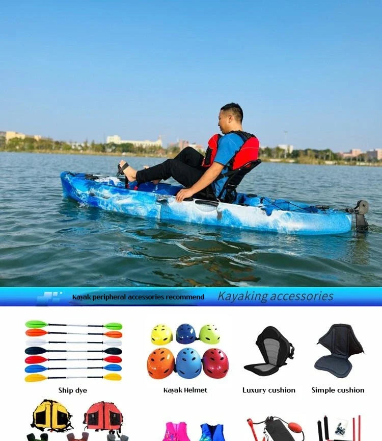 Modular Electric & Pedal-Driven Kayak – Portable Detachable Canoe, Lightweight Inflatable Folding Boat for Fishing & Adventure