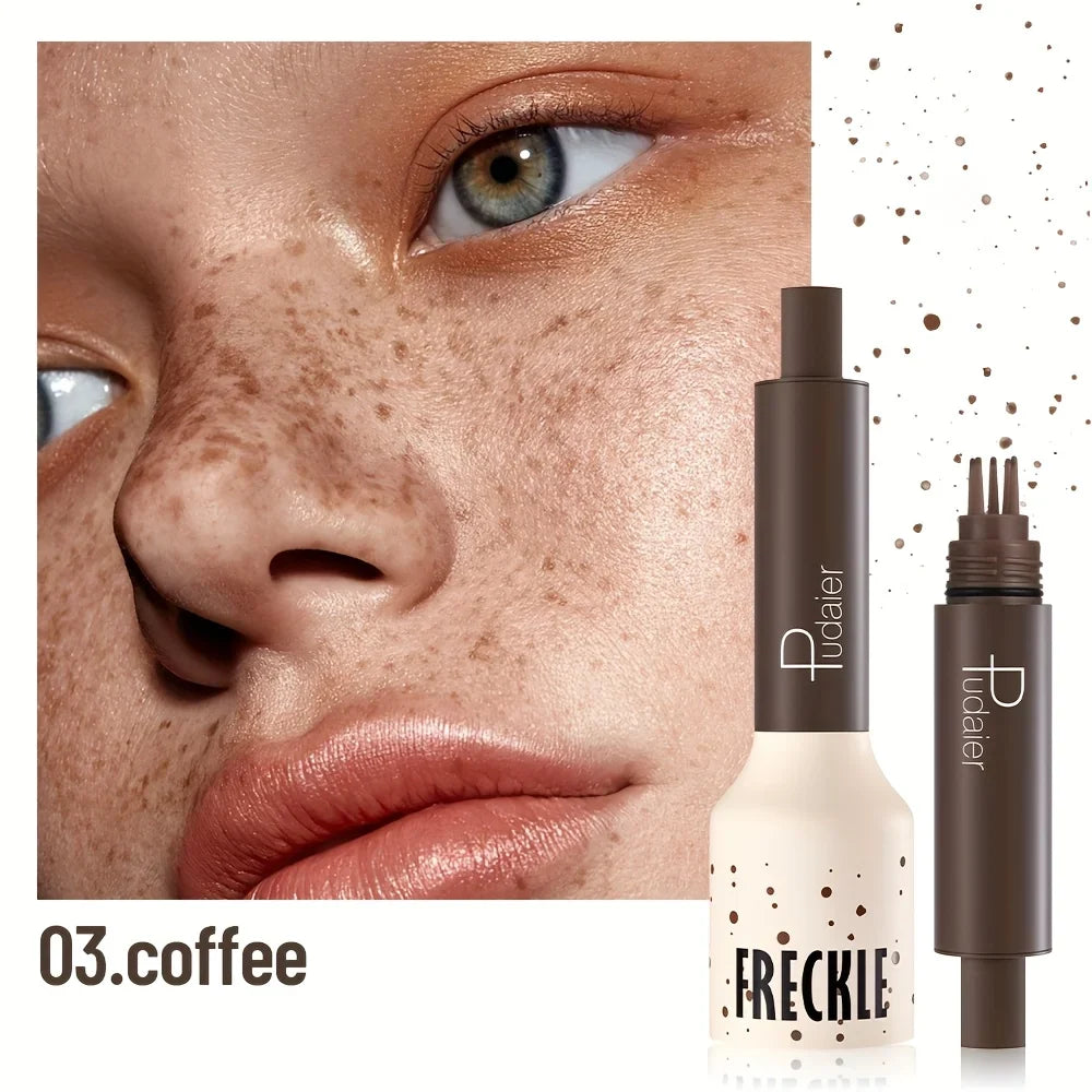 Waterproof Freckle Stamp Pen - Natural Dot Freckles Makeup Tool with Long-Lasting Sweatproof Finish for Beginners