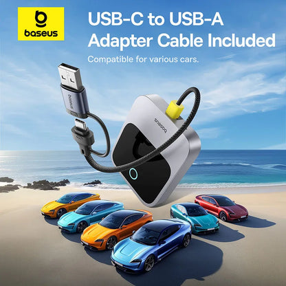 Baseus Wireless CarPlay Adapter - Wired to Wireless Auto Connect, Plug & Play Bluetooth Smart Car System