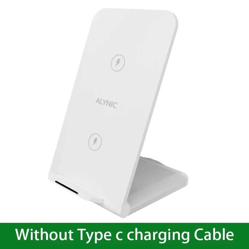 Fast Wireless Charging Stand - Compatible with iPhone 17/15/14/13/12/11 Pro & Samsung Galaxy Devices