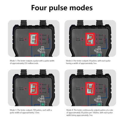 Automotive Fuel Injector Tester - Portable 4-Mode Fuel System Cleaning & Injector Flush Tool Kit