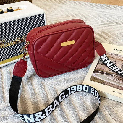 Fashion Women's Small Crossbody Bag - PU Leather Messenger, Zipper Handbag, Luxury Designer Purse for Summer Travel
