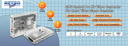 RetroScaler2x AV to HDMI Converter – Line Doubler for PS2, N64, NES, Dreamcast, Saturn, MD1 & MD2 Consoles