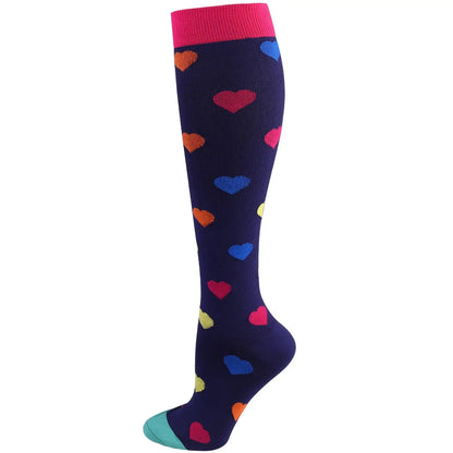 S-XXL Compression Socks - Medical Support Stockings for Nurses, Doctors, Golf, Sports & Varicose Vein Relief