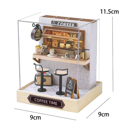 DIY Mini Dollhouse Kit - Handmade 3D Flower House Puzzle Model with Furniture Home Decor Gift