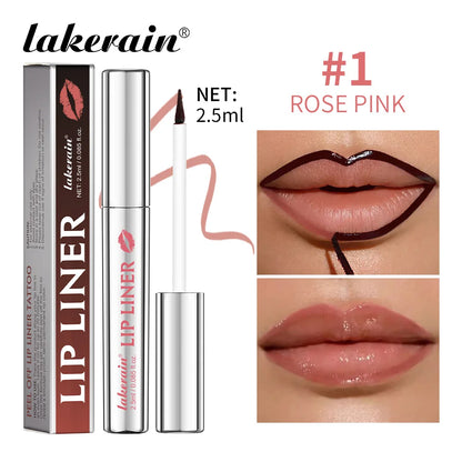 Peel Off Lip Stain Pencil - Matte Waterproof Long Lasting Smudge Proof Lip Liner Tattoo Makeup