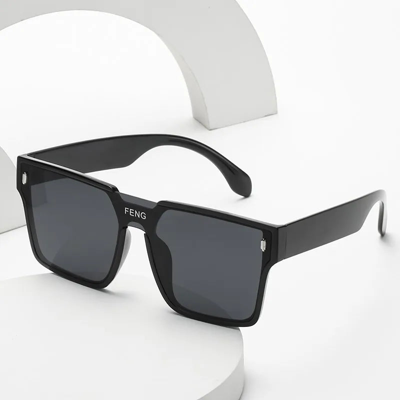 Luxury Vintage Square Sunglasses – Fashion Designer UV400 Sunshade Eyewear for Women & Men