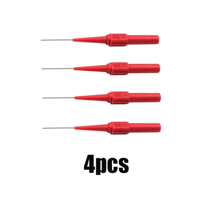 10Pcs 30V Multimeter Test Lead Kit - Automotive Diagnostic Probe Extension with 0.7MM Piercing Needle Tips