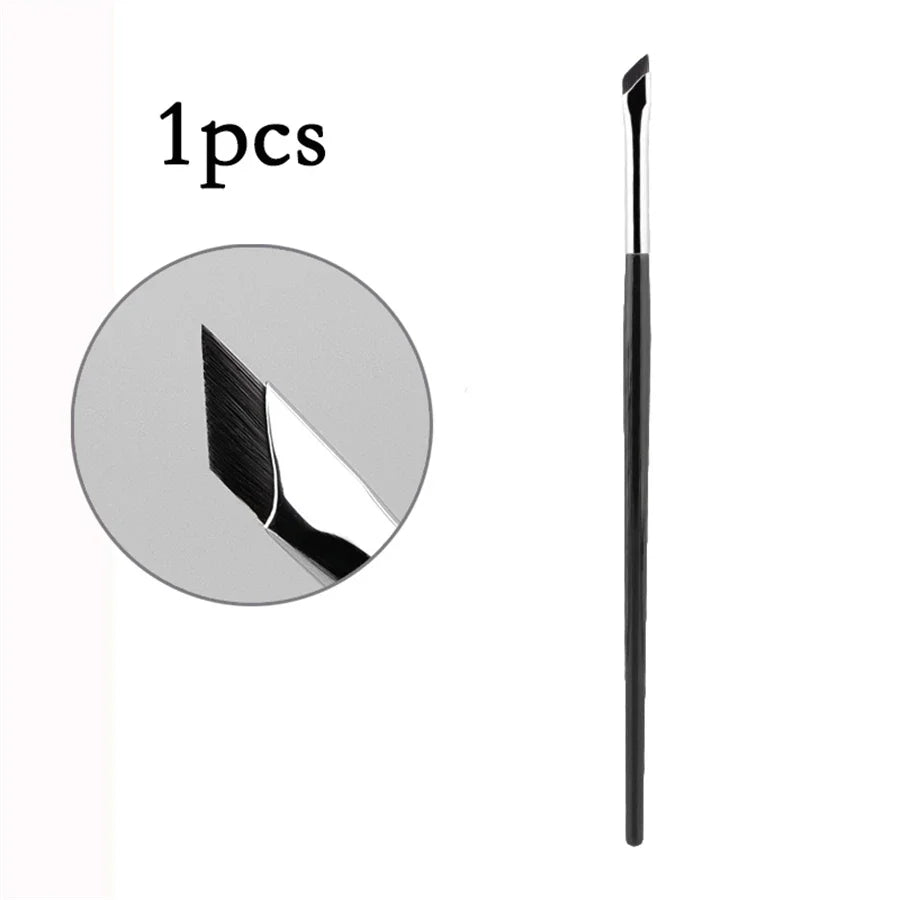 Ultra Thin Eyeliner & Eyebrow Brush – Precision Blade Angled Makeup Detail Brush for Eyes & Under-Eye Application