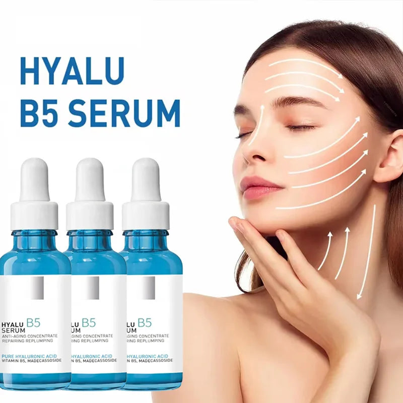 B5 Hyaluronic Acid Facial Serum - Anti-Aging Firming Moisturizer for Fine Lines, Dark Circles & Skin Brightening Care