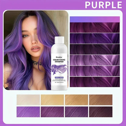 Semi-Permanent Hair Color Dye Shampoo - Instant Color Protecting & Shine Enhancing Hair Care