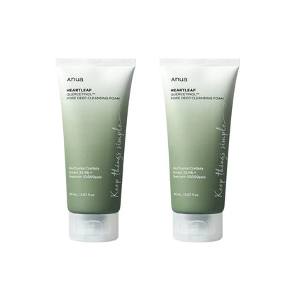 Heartleaf Quercetinol Deep Cleansing Foam Cleanser – Pore-Refining Skin Care for Women