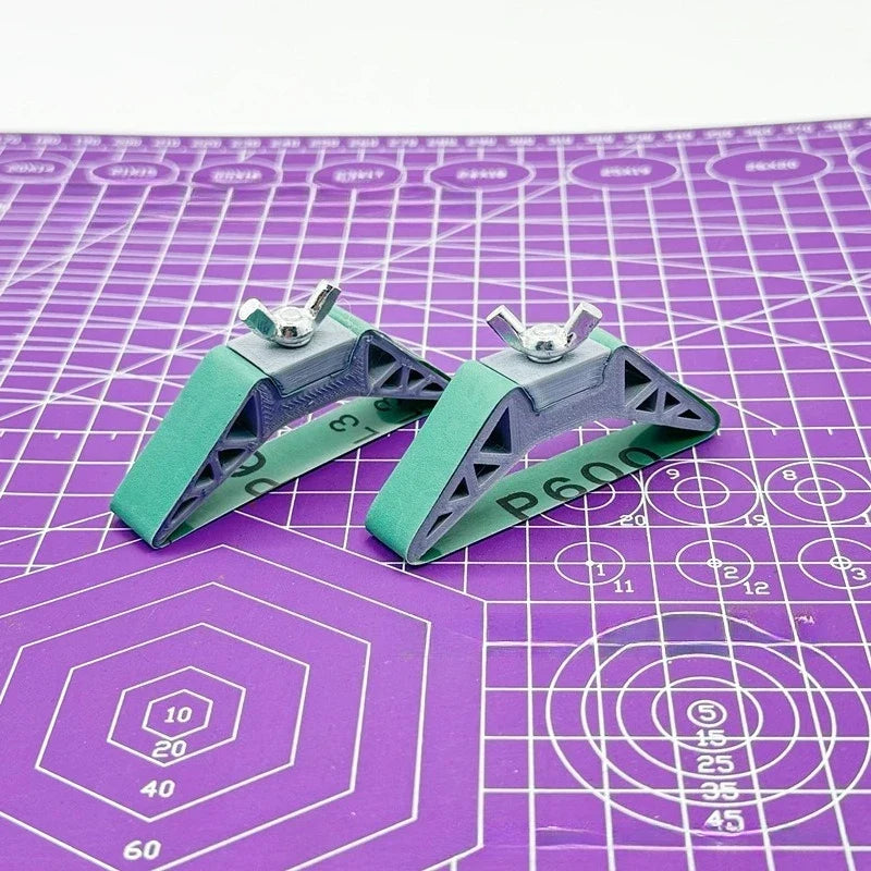Precision Curved Grinding Tool Set - Durable Resin Polishing & Detail Finishing Accessories for Model Crafting