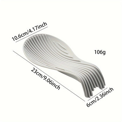 Silicone Spoon Holder & Utensil Rest – Heat-Resistant Kitchen Storage Shelf for Cooking Tools & Accessories
