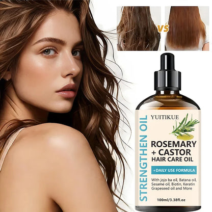 Rosemary & Castor Hair Oil - Strengthening Blend with Jojoba & Batana Oils