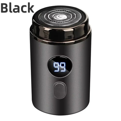 Men’s Electric Mini Shaver | Rechargeable Type-C LED Display Wet & Dry Razor for Home & Travel