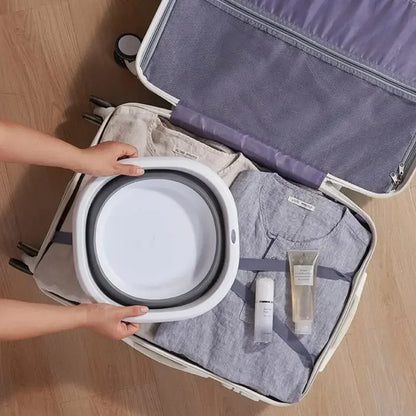 Portable Plastic Folding Wash Basin – Laundry Tub & Bath Basin for Adults and Babies, Kitchen & Bathroom Accessory
