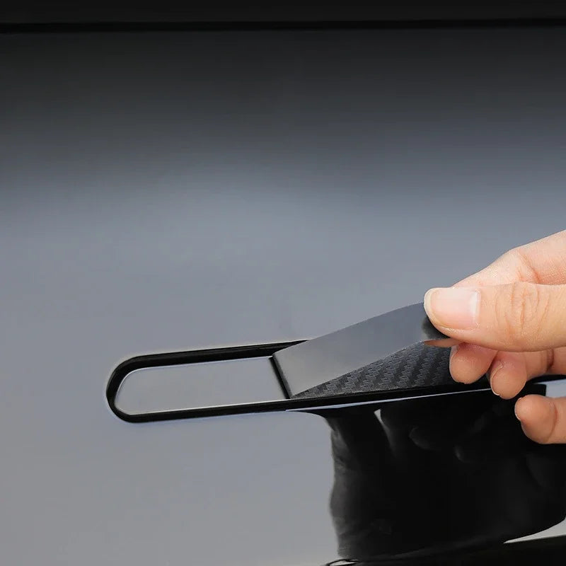 Tesla Model 3 & Y Carbon Fiber ABS Door Handle Cover – Premium Durable 2024 Car Accessory Protector Sticker