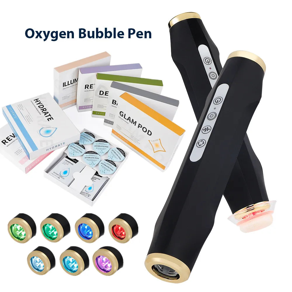Glam Pod CO2 Capsules for Aqua Facial Machine – Bubble Skin Care Revive Pods for Beauty Treatment