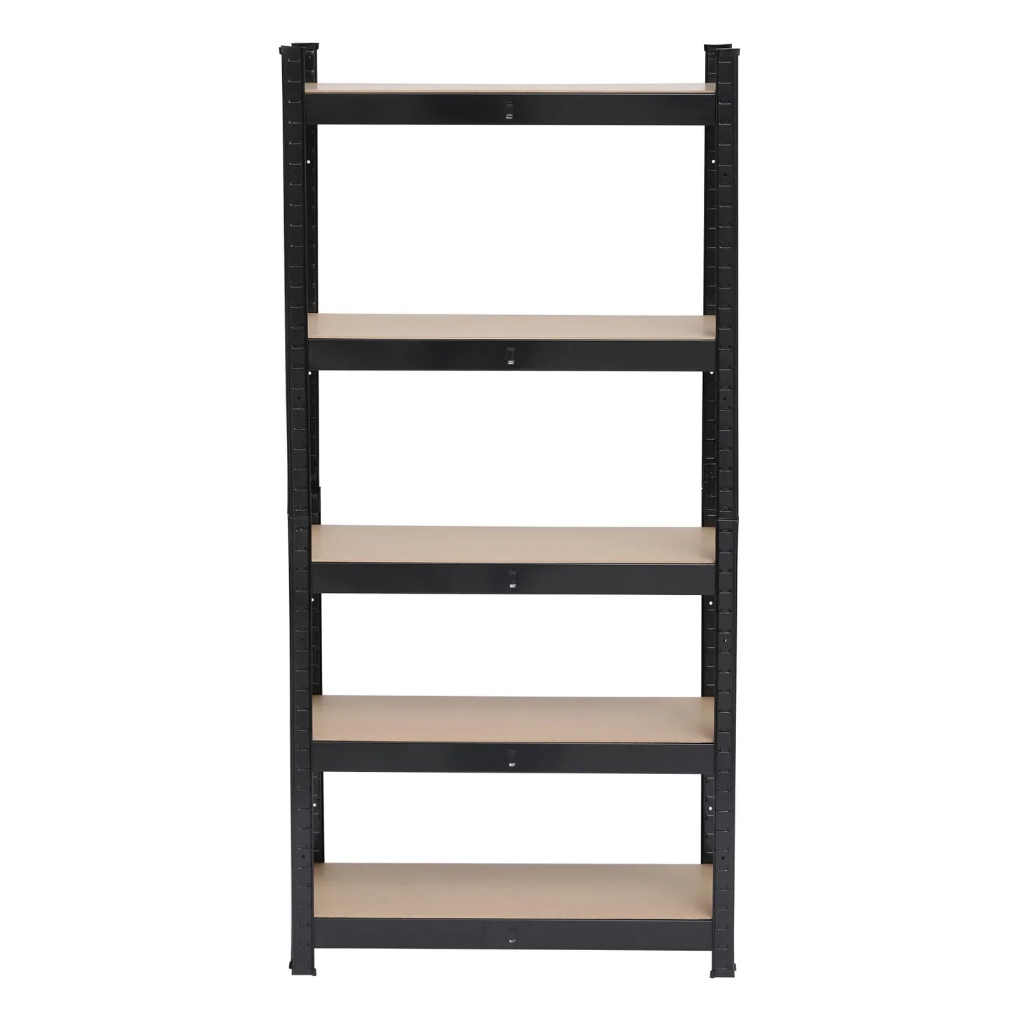 5-Tier Heavy Duty Metal Shelving Rack – Black Garage Storage Shelf Unit