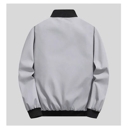 Men’s Lightweight Windbreaker Jacket - Spring Fall Windproof Casual Outdoor Coat with Zipper Pockets