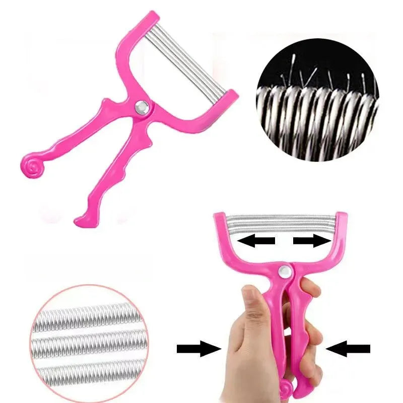 Manual Facial Hair Remover Epilator – Beauty Threading Tool for Women’s Shaving