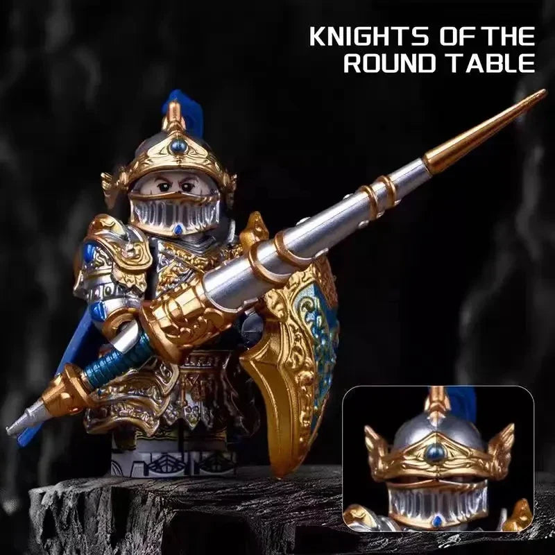 2025 GP201 Lich King Medieval Round Table Building Block Set – Knights Anime Action Figure Model Toy for Collectors & Gifts