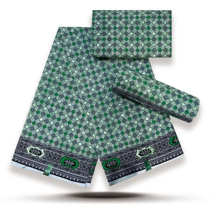 African Wax Print Fabric - 100% Cotton Nigerian Ankara Batik Material for Women’s Dresses