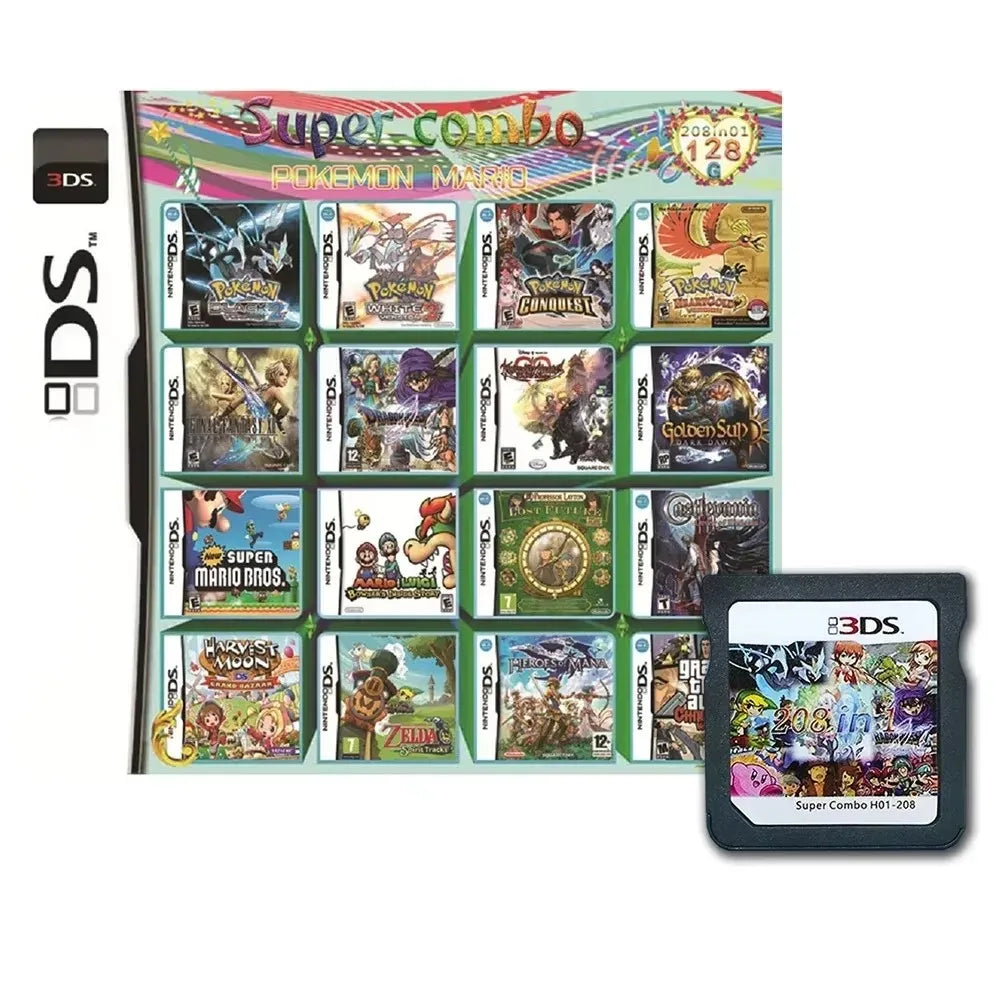 4300-in-1 Multi Game R4 Cartridge Card – High Capacity Video Game Compilation for DS, NDS, 3DS & NDSL Handheld Console Player Card
