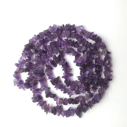 16 Inch Natural Stone Chip Beads - 5-8mm Irregular Crystal Agate Gravel Beads for DIY Bracelets & Jewelry Making