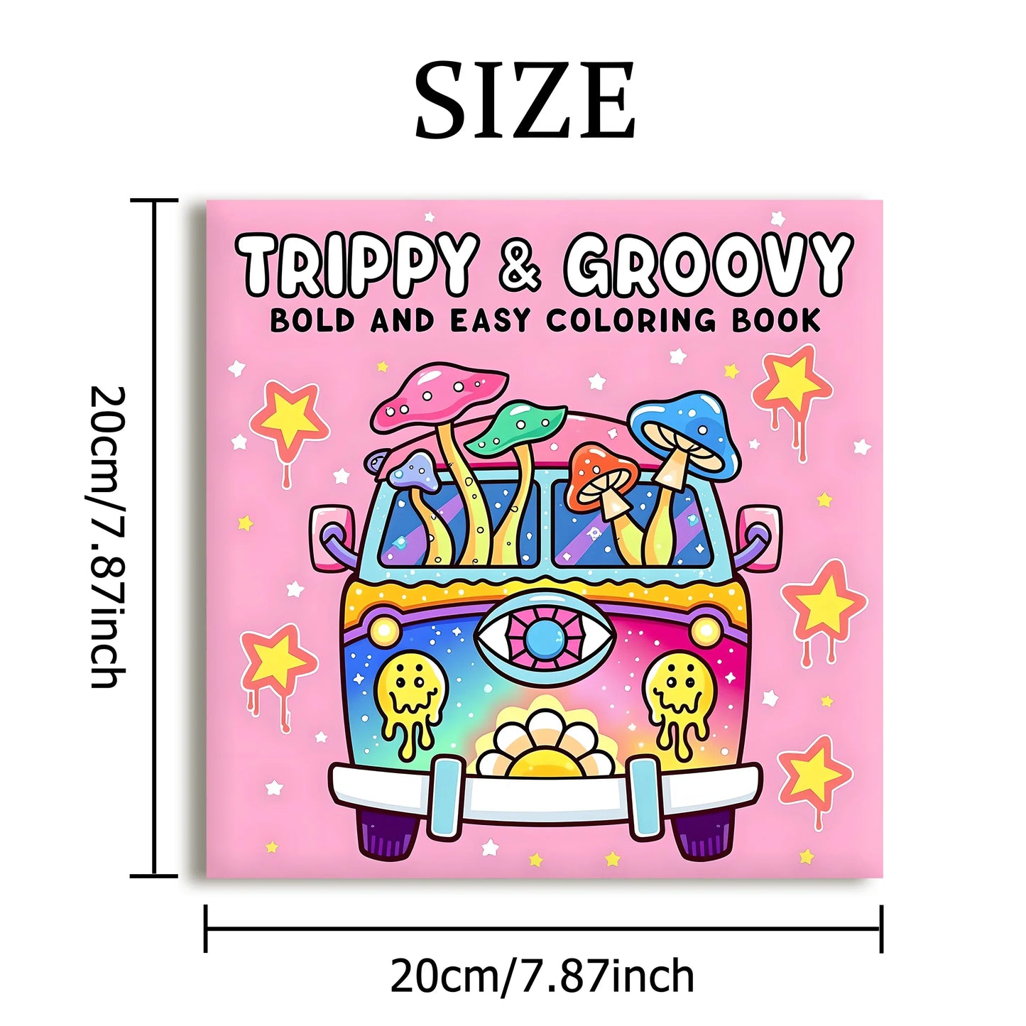 GROOVY Bold Patterns Coloring Book – Cute Adult Drawing Book for Parties & Birthdays