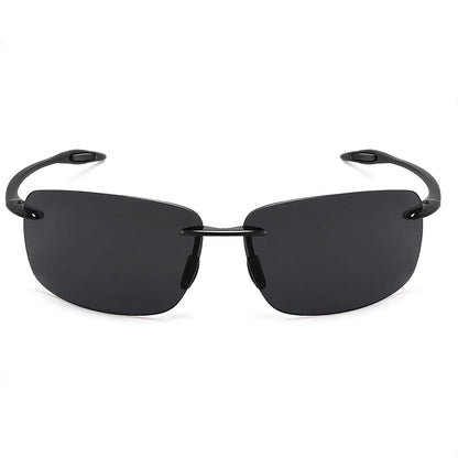MAXJULI Polarized Sunglasses for Men & Women - Designer Fashion, Rimless Sports & Driving Eyewear (MJ8009)