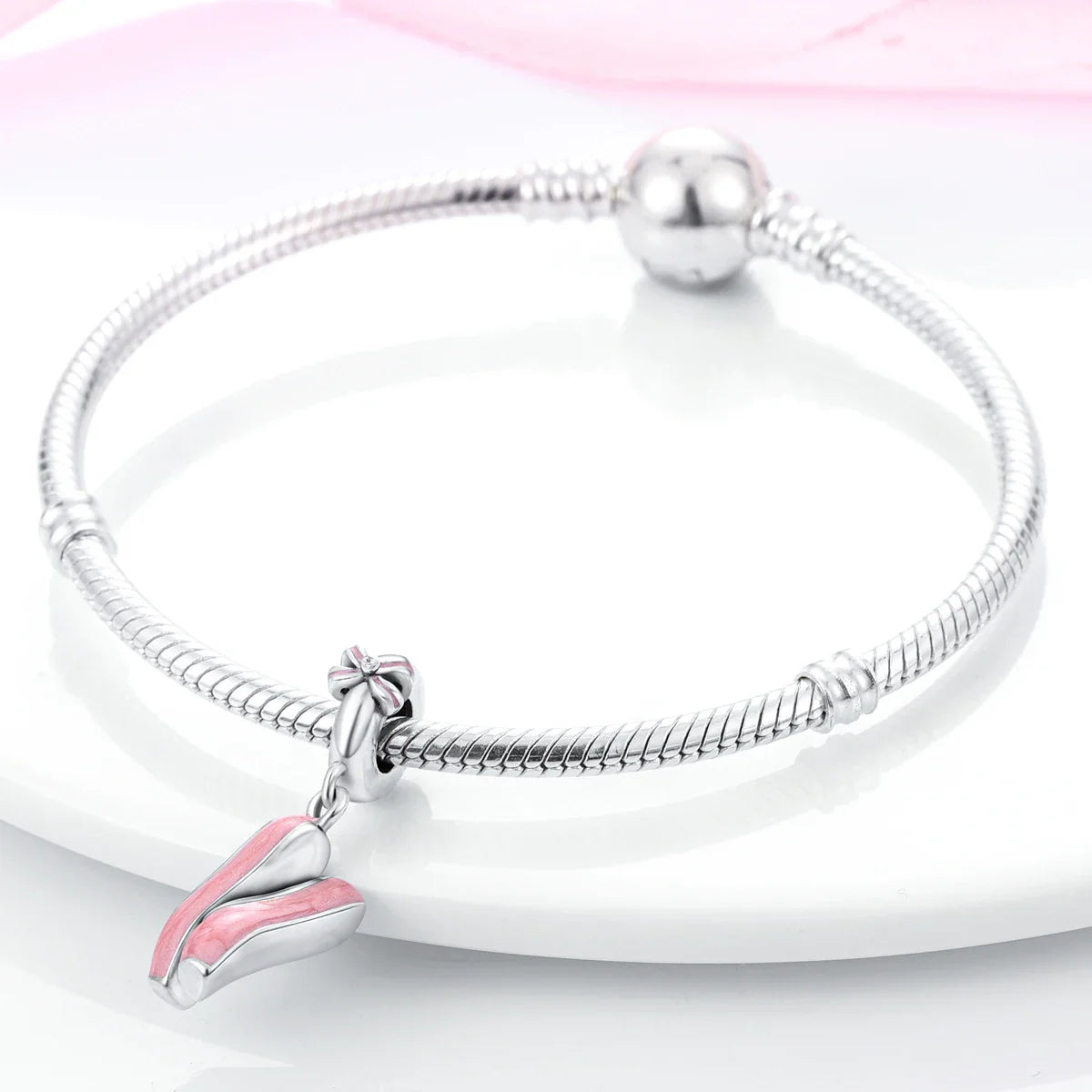 MULA Silver Plated Dangle Charms for Snake Chain Bracelet - DIY Women’s Jewelry Making Gift