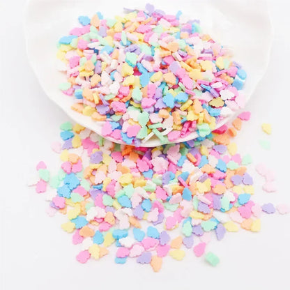Boxi Polymer Clay Sprinkles - Star, Flower & Fruit Slice DIY Nail Art Accessories