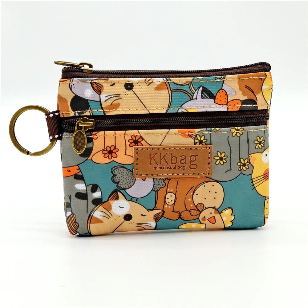 Cute Animal Zipper Wallet - Cartoon Coin Purse, Lightweight Money Bag, Key & Card Holder for Women and Students