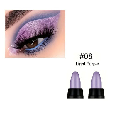 16-Color Pearlescent Eyeliner – Glitter Waterproof, Long-Lasting Non-Smudge Eye Makeup