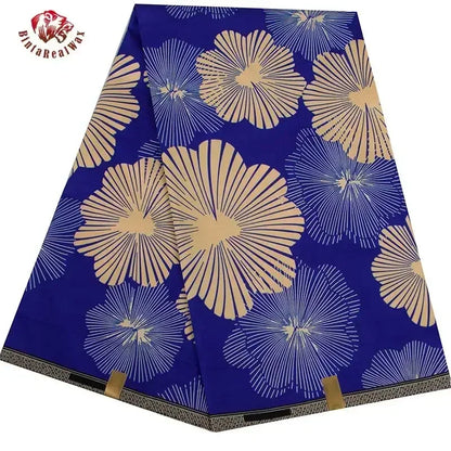 Bintarealwax Ankara Fabric - Wholesale Polyester Sewing Material for Women's Party Dresses FP6390