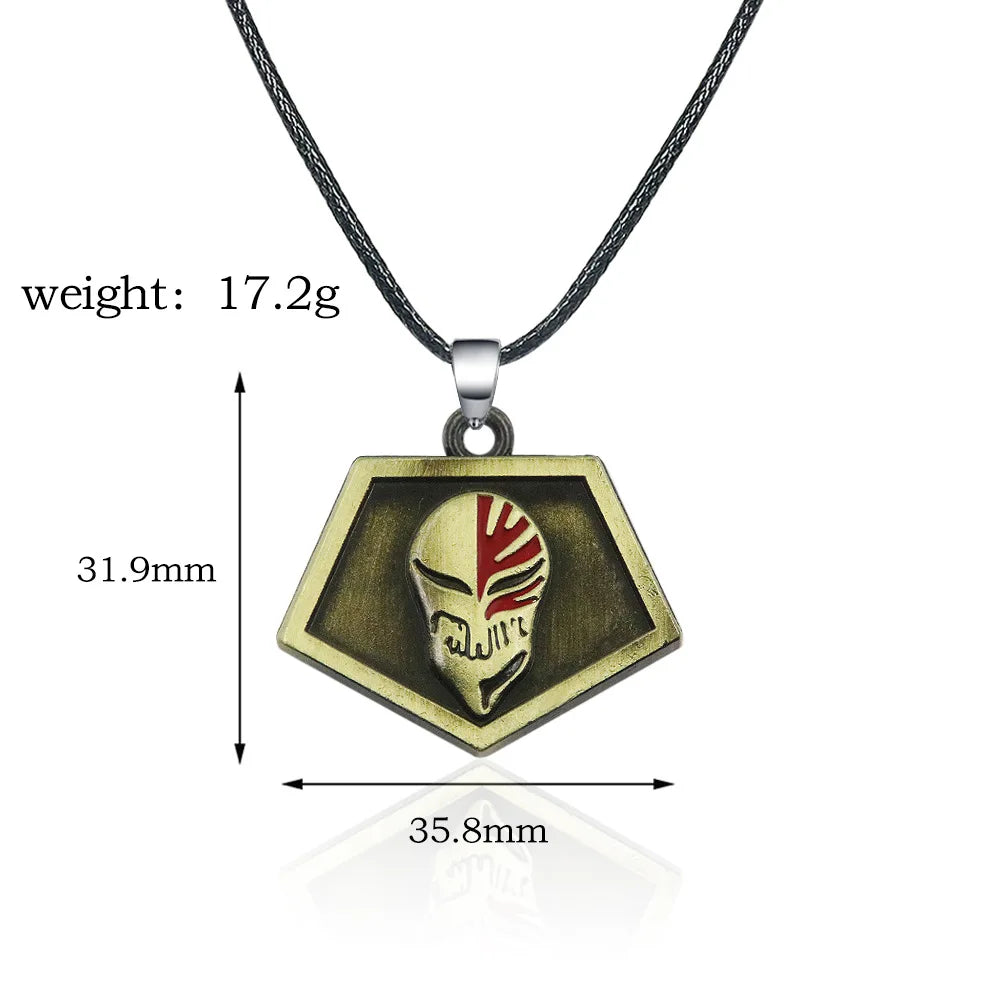 Bleach Ichigo Kurosaki Keychain Necklace - Anime Cosplay Pendant Charm for Men & Women Backpack Jewelry Gift