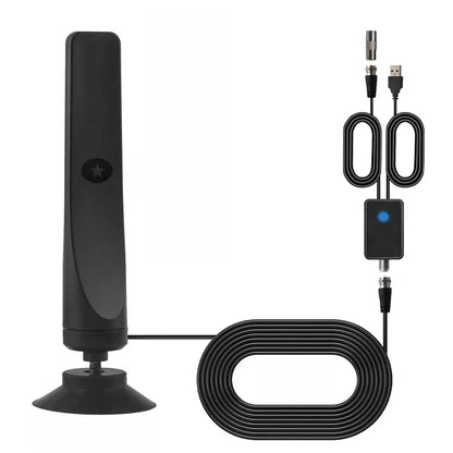 HD Digital TV Antenna - 50 Miles Amplified Signal Booster VHF/UHF Antenna for 4K & 1080P TVs